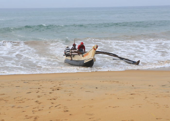 Dodanduwa Harbour fish boat