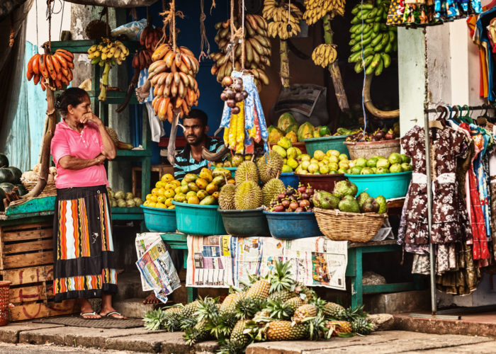 Fruit market in Galle